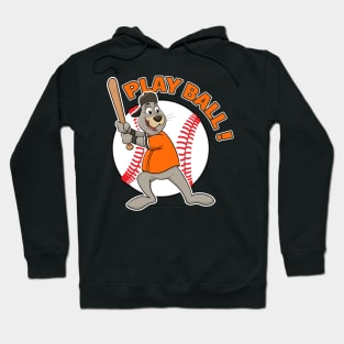 Play Ball! San Fransisco Giants Baseball Mascot Lou Seal Hoodie